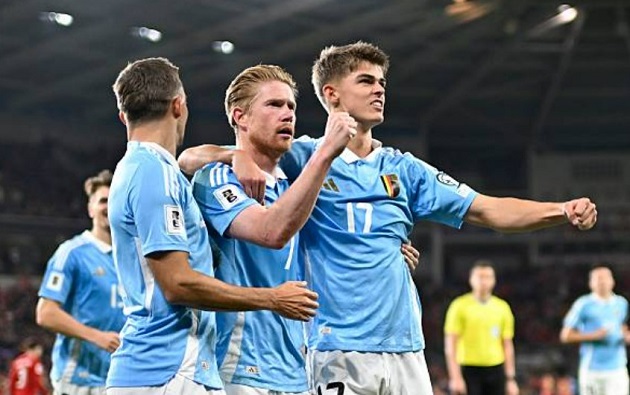 De Bruyne lập cú đúp, Bỉ tiến gần vé dự World Cup_691f02b2e55eb.jpeg