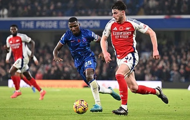 Caicedo tiết lộ cách nhìn về Rice trước trận gặp Arsenal_694e786aeed40.jpeg