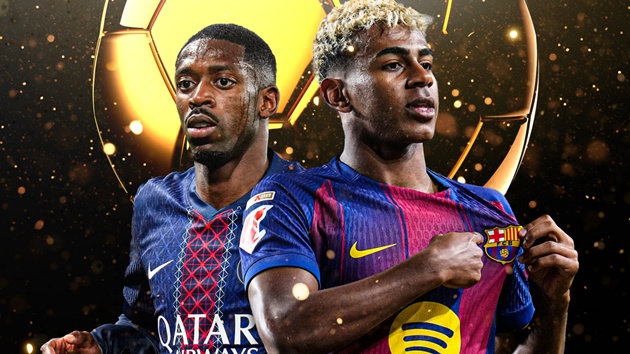 Top 10 ứng viên Quả bóng vàng 2025: Yamal so kè Dembele_695cb04747415.jpeg